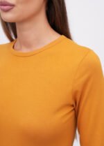 Лонгслів жіночий 070350196_гірчичний - Зображення 4