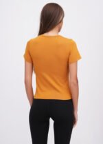Футболка жіноча 070330984_гірчичний - Зображення 2