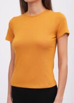 Футболка жіноча 070330984_гірчичний - Зображення 3