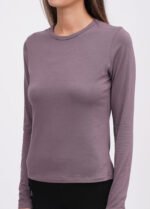 Лонгслів жіночий 070350196_сливовий - Зображення 3