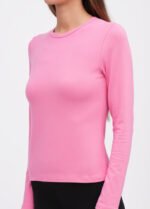 Лонгслів жіночий 070350196_рожевий - Зображення 3