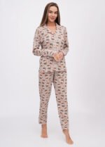 Піжама жіноча 010254126_кавовий