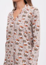 Піжама жіноча 010254126_кавовий - Зображення 3