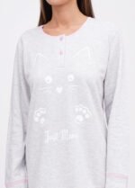 Піжама жіноча 010254105_попелястий - Зображення 3