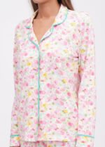 Піжама жіноча 010654268_рожевий квітка - Зображення 3