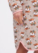 Нічна сорочка жіноча 020240196_кавовий - Зображення 4