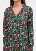 Нічна сорочка жіноча 020230090_темно-зелений - Зображення 3