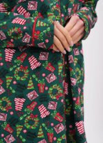 Нічна сорочка жіноча 020230090_темно-зелений - Зображення 4