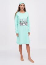 Нічна сорочка жіноча 020250081_ментоловий