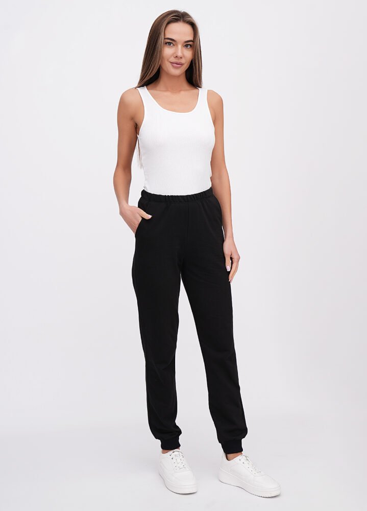 DSC04392 Брюки жіночі 190224262_вугільний - Зображення 1