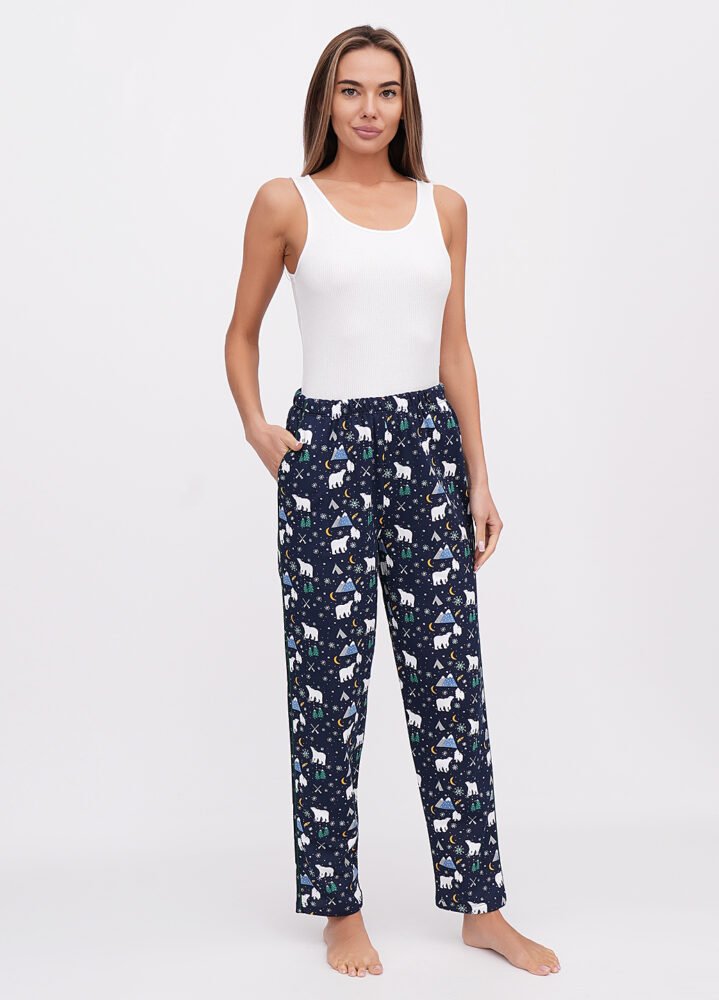 DSC04418 Брюки жіночі 90224109_темно-синій - Зображення 1