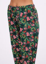 Піжама жіноча 010254120_сіро-зелений - Зображення 4