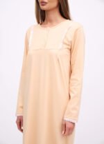 Нічна сорочка жіноча 020240171_пісочний - Зображення 3