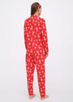 Піжама жіноча 010254126_червоно-коричневий - Зображення 2