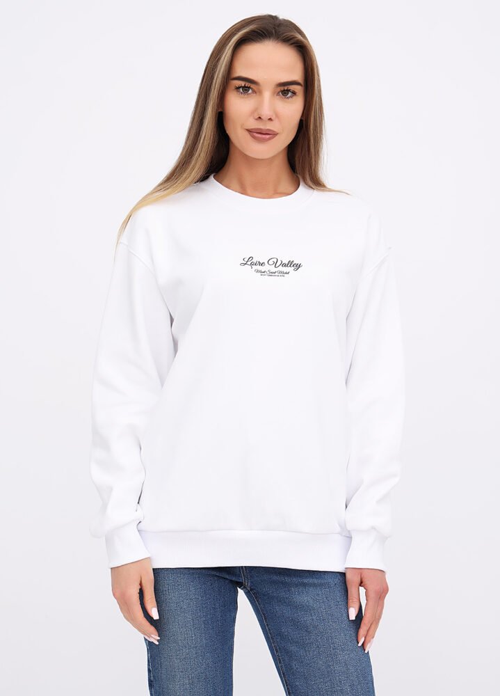 00306 Світшот жіночий 241650010_білий - Зображення 1