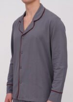 Піжама чоловіча 010354137_сіро-бордовий - Зображення 3