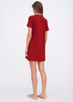 Нічна сорочка жіноча 020330082_бордовий - Зображення 2