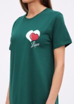 Нічна сорочка жіноча 020330082_смарагдовий - Зображення 2