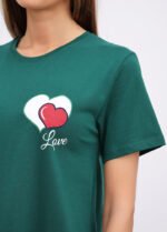 Нічна сорочка жіноча 020330082_смарагдовий - Зображення 3