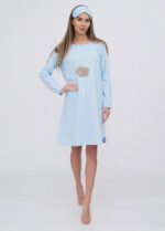 Нічна сорочка жіноча 020250081_ясно-блакитний