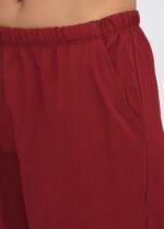 Піжама жіноча 040444123_темно-червоний - Зображення 2