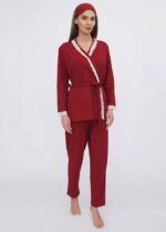 Піжама жіноча 040444123_темно-червоний