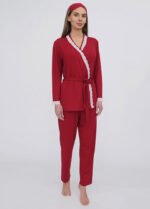 Піжама жіноча 040444123_вишневий
