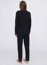 Піжама жіноча 010654126_рожево-чорний - Зображення 2