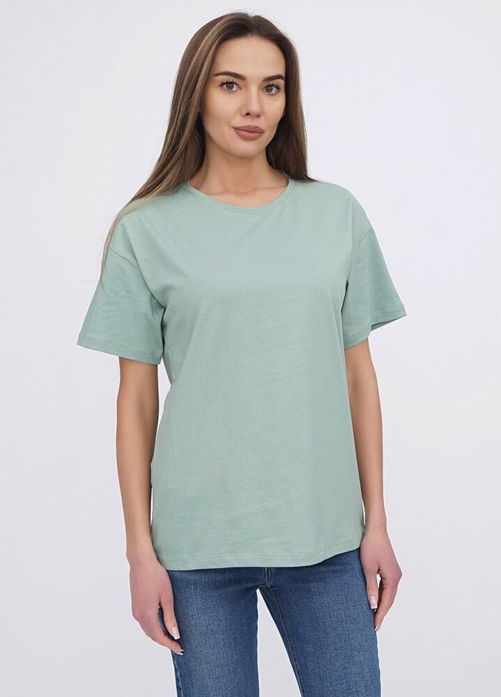 08481 Футболка оверсайз 070130981_фісташковий - Зображення 1