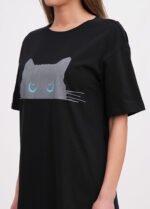 Ночна сорочка жіноча 020130085_вугільний - Зображення 3