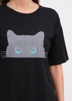 Ночна сорочка жіноча 020130085_вугільний - Зображення 4