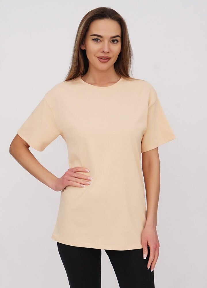 01447 Футболка 070130981_ніжно-персиковий - Зображення 1