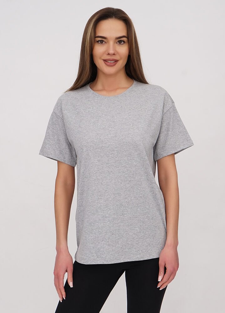 01467 Футболка 070130981_світло-сірий - Зображення 1