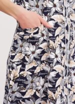 Халат жіночий 030120004_бежево-синій - Зображення 4