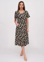 Халат жіночий 030120108_жовто-чорний