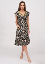 Халат жіночий 030120124_жовто-чорний