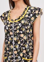 Халат жіночий 030120124_жовто-чорний - Зображення 3