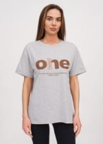 Футболка 070130981_коричнево-сірий