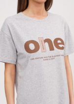 Футболка 070130981_коричнево-сірий - Зображення 3