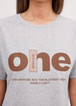 Футболка 070130981_коричнево-сірий - Зображення 4