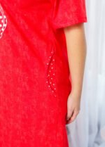 Туніка жіноча 100330502_червоний - Зображення 4