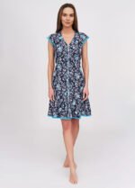 Халат жіночий 030120031_волошково-синій