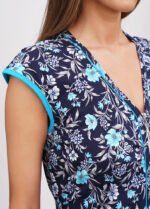 Халат жіночий 030120031_волошково-синій - Зображення 4