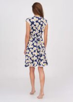 Халат жіночий 030120031_біло-синій - Зображення 2