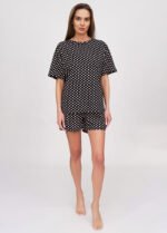Піжама жіноча 010131020_кремово-синій