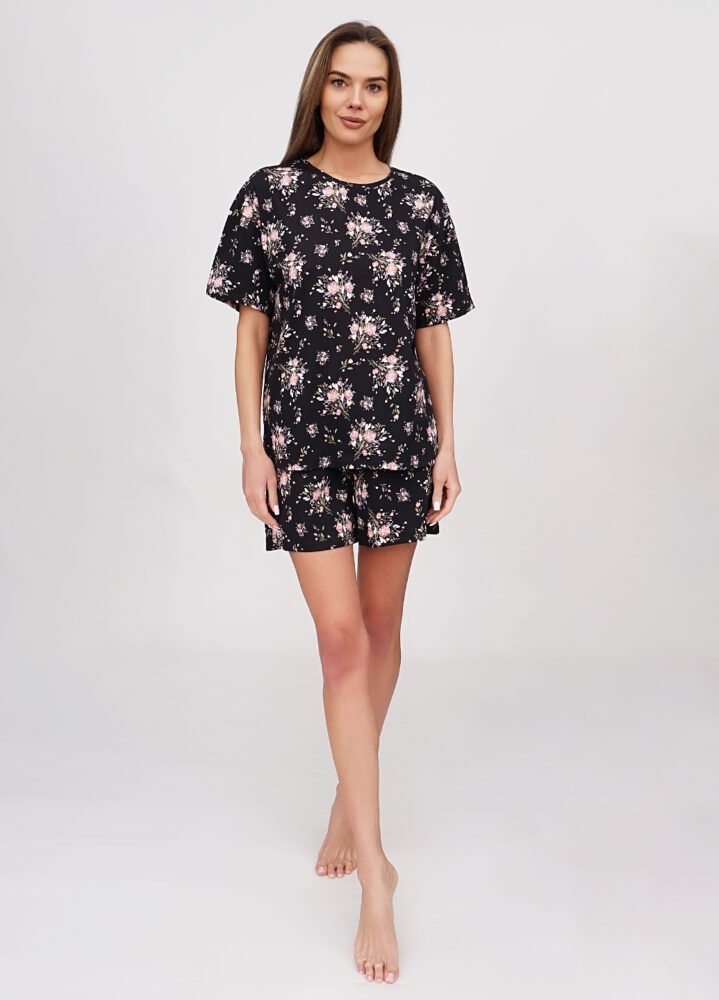 канцтовари02596 Піжама жіноча 010131020_рожево-чорний - Зображення 1