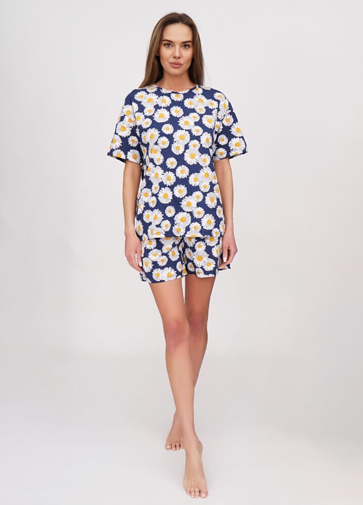 канцтовари02864 Піжама жіноча 010131020_біло-синій - Зображення 1