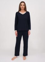 Піжама жіноча 010354296_темно-синій