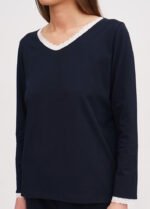 Піжама жіноча 010354296_темно-синій - Зображення 3