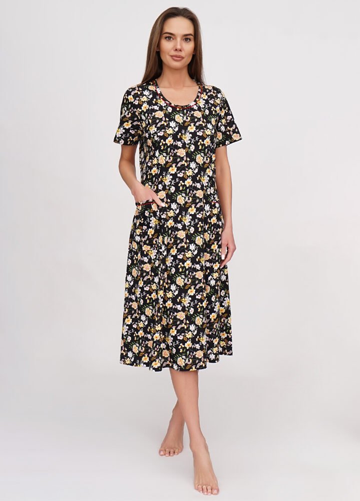 канцтовари04424 Сукня жіноча 040130105_жовто-чорний - Зображення 1